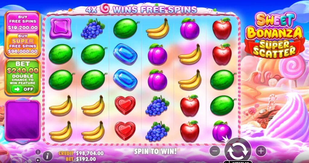 Sweet Bonanza Super Scatter juego